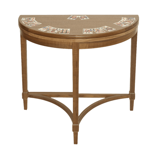 Card Table with Marquetry Inlay