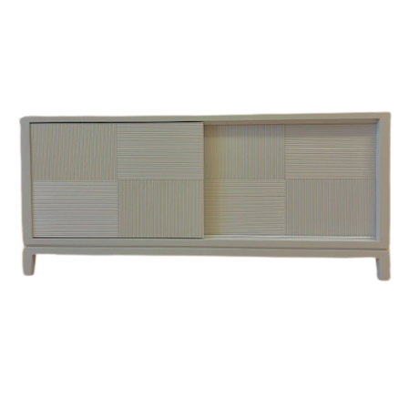 RIBBED CABINET WITH SLIDING DOORS