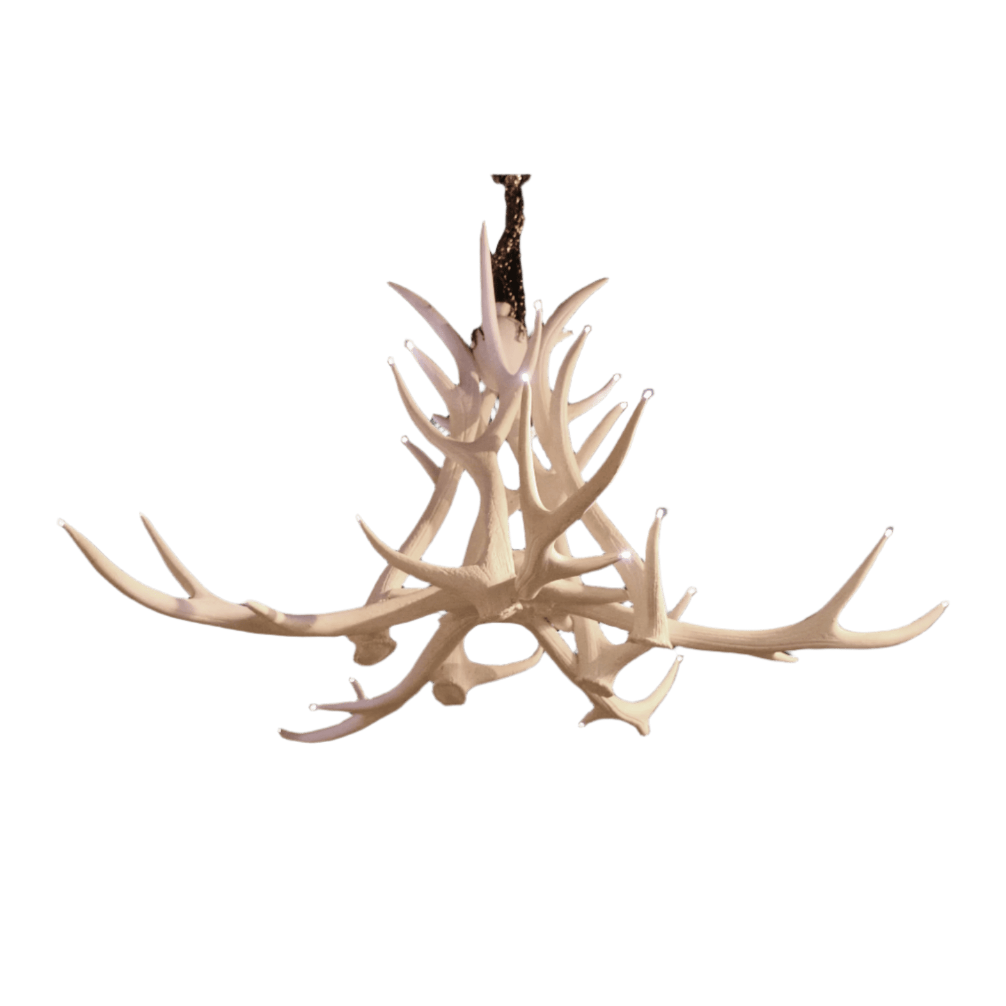 Resin 5 arm led chandelier