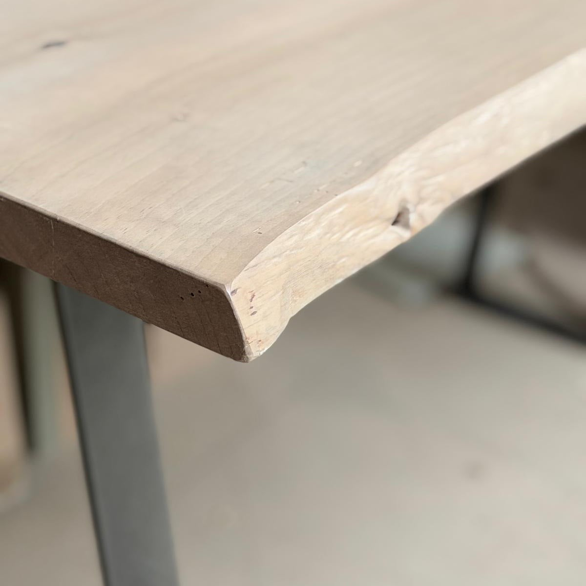 WANEY EDGE PINE TABLE: £495.00