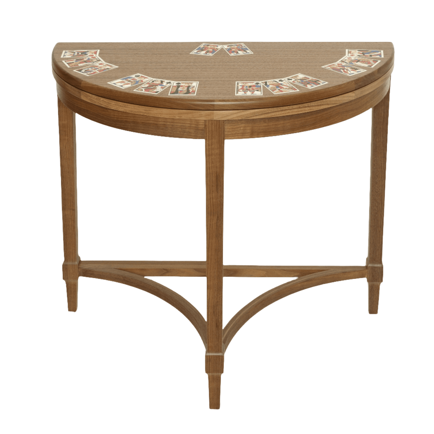 Card Table with Marquetry Inlay