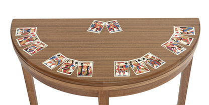 Card Table with Marquetry Inlay