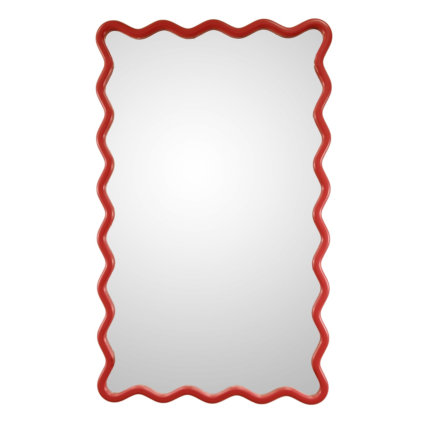 Small Painted Wiggly Mirror