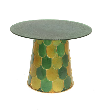 Glass Round Fish-Scale Table