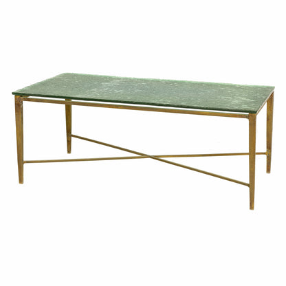 Glass/Brass Coffee Table (various glass colours)