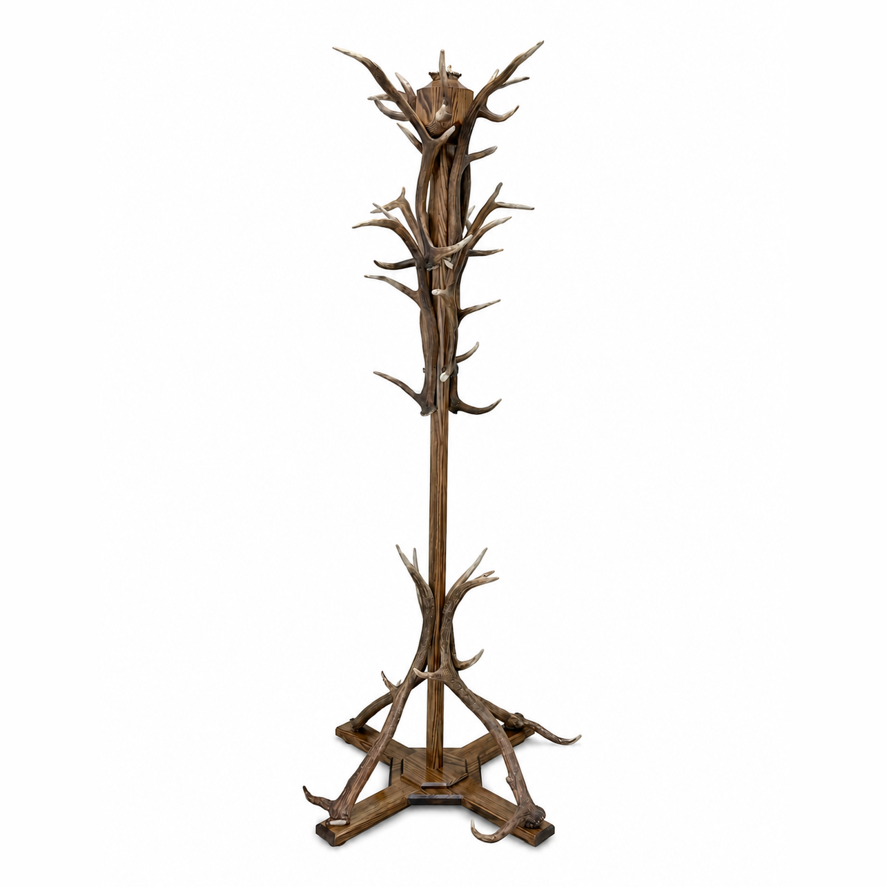 Antler tripod coatstand