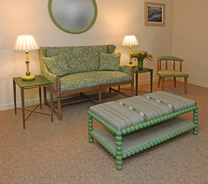 Bobbin Stool with Shelf