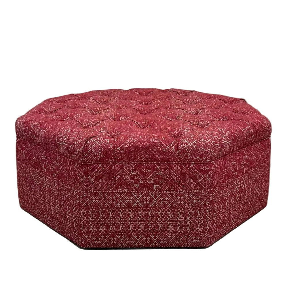 Bespoke Octagonal Buttoned Stool