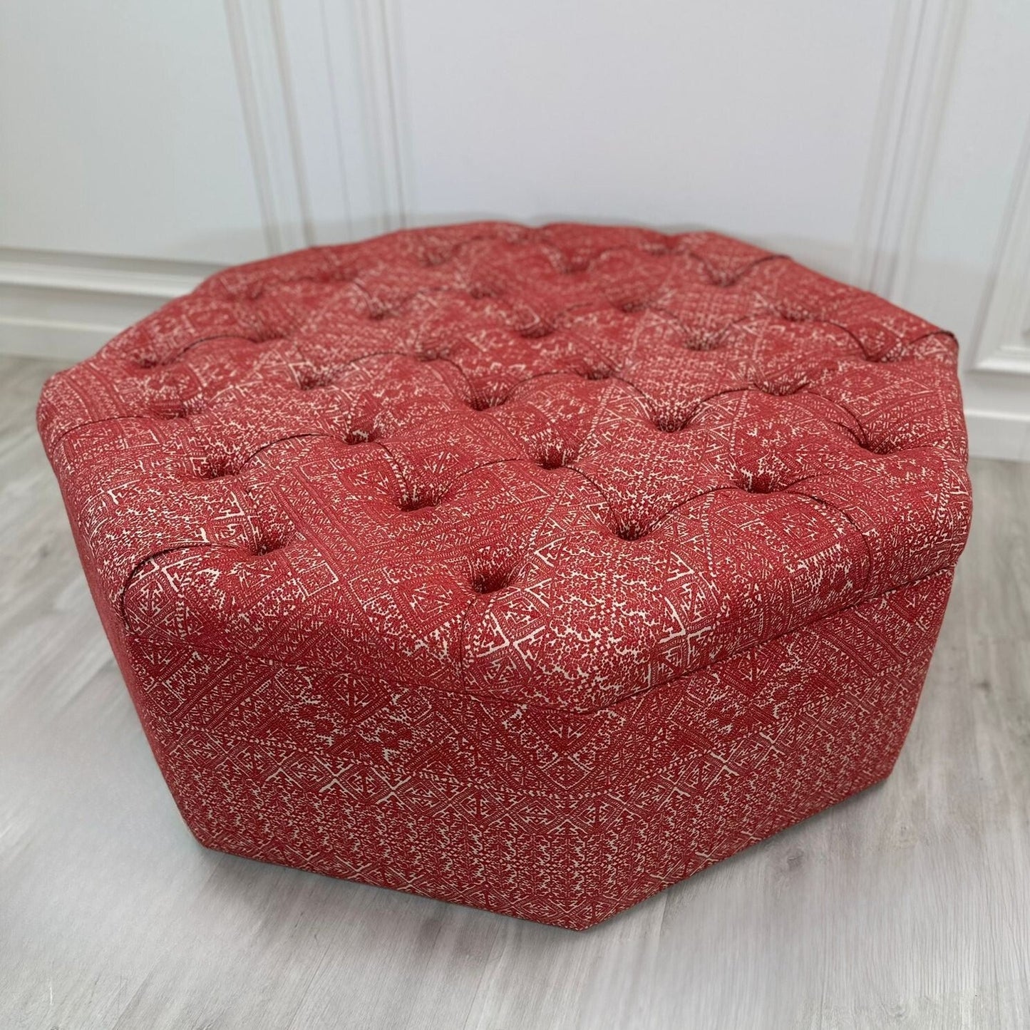 Bespoke Octagonal Buttoned Stool