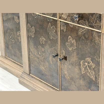 Bespoke Brass Leaf Panelled Sideboard