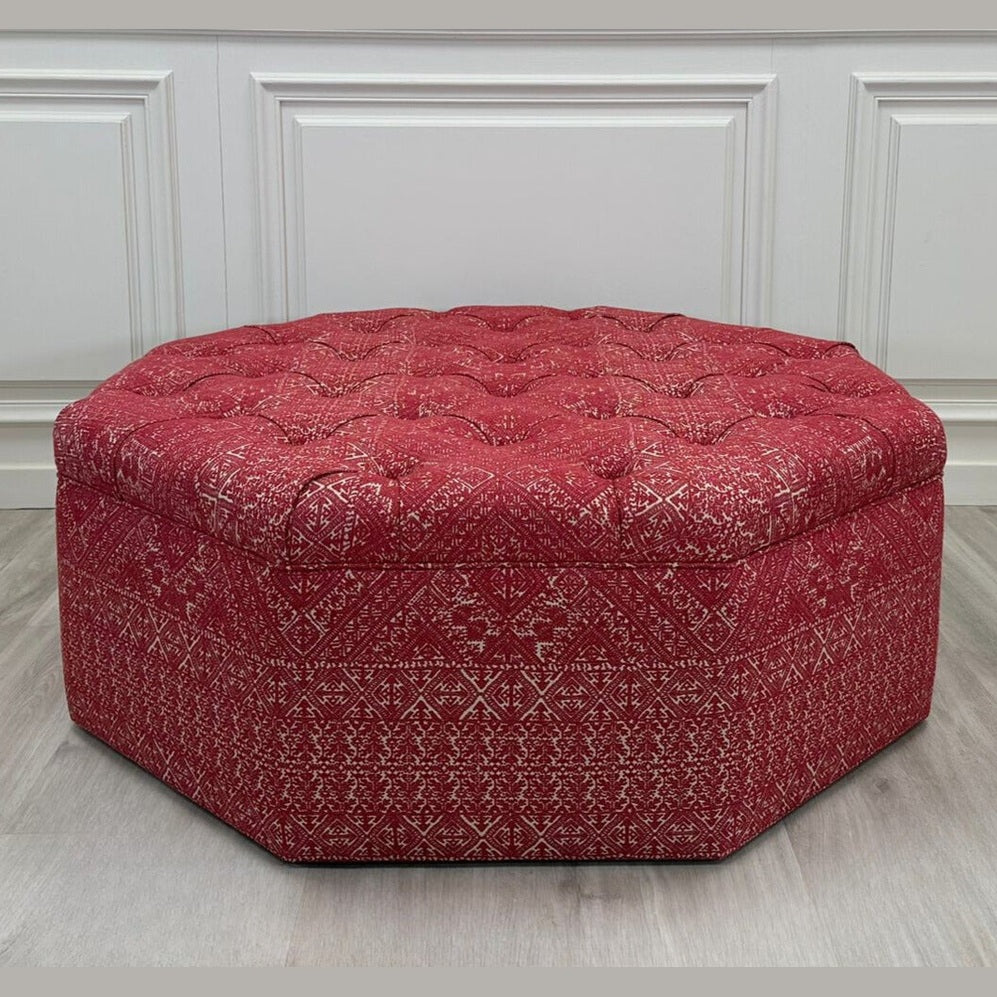 Bespoke Octagonal Buttoned Stool