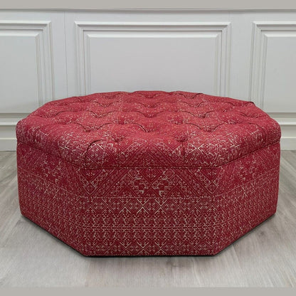 Bespoke Octagonal Buttoned Stool