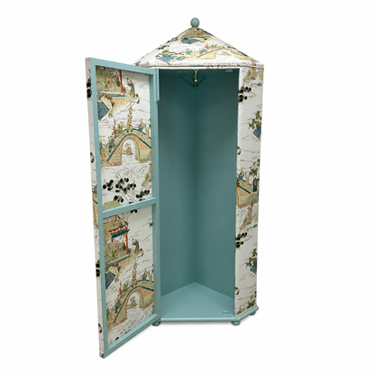 Corner Tented Cupboard