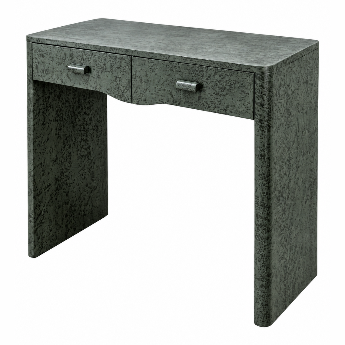 Green Stain Birdseye Maple Veneered Dressing Table