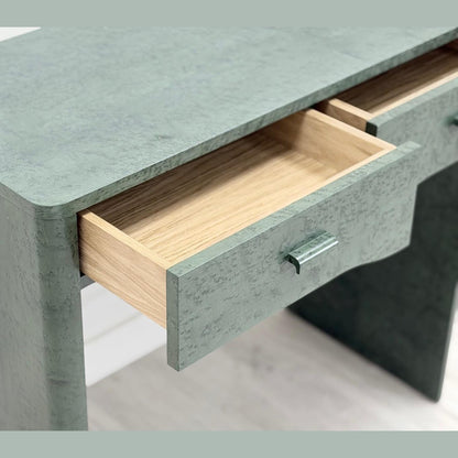 Green Stain Birdseye Maple Veneered Dressing Table