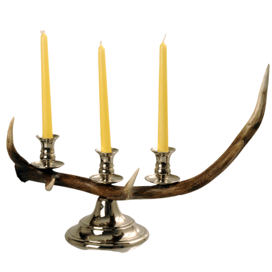 Antler Candlestick Horizontal Red Deer