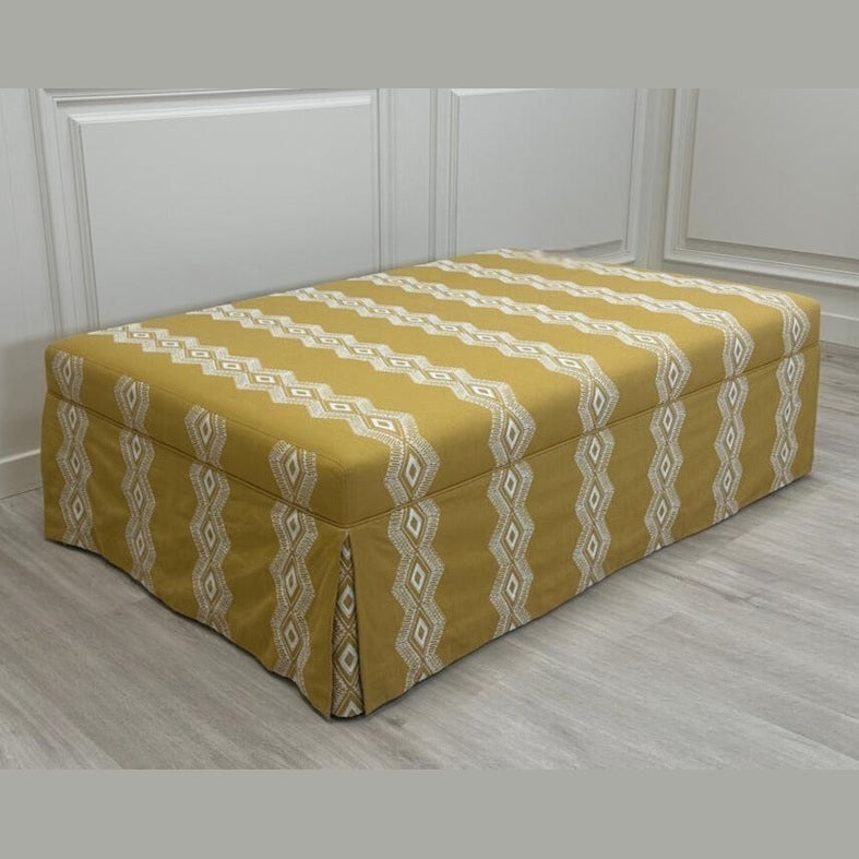 Rectangular Stool with Skirt