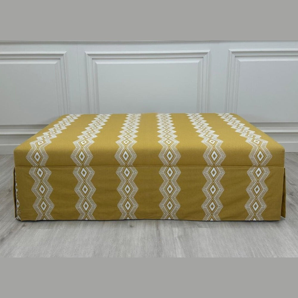 Rectangular Stool with Skirt