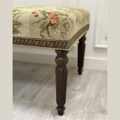 Checkerboard Needlepoint Stool: £450.00
