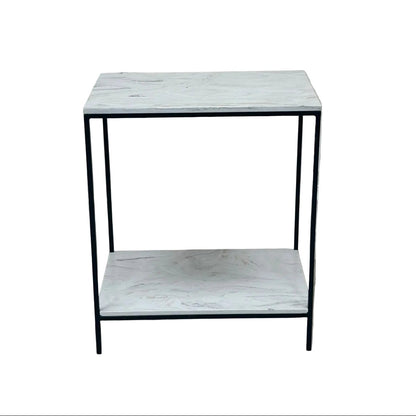 Corian Side Table with Marble Effect: £150.00