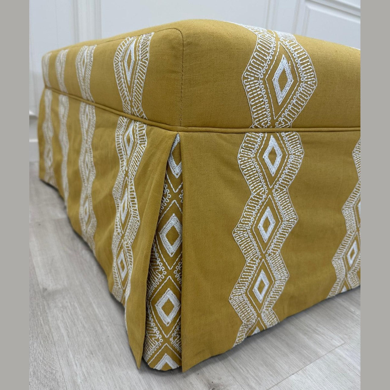 Rectangular Stool with Skirt
