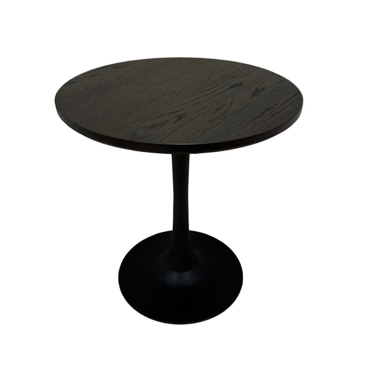 Metal Based Pedestal with Oak Top