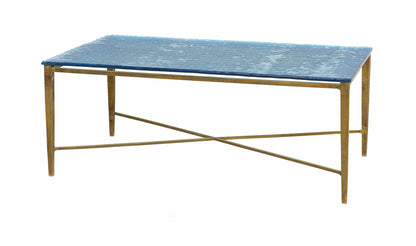 Glass/Brass Coffee Table