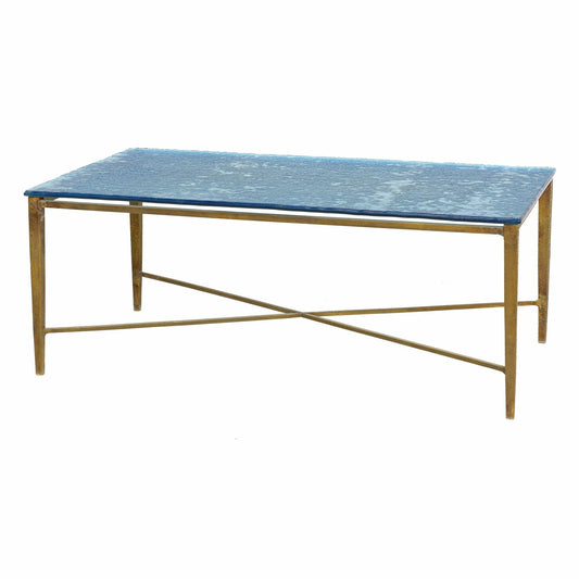 Glass/Brass Coffee Table