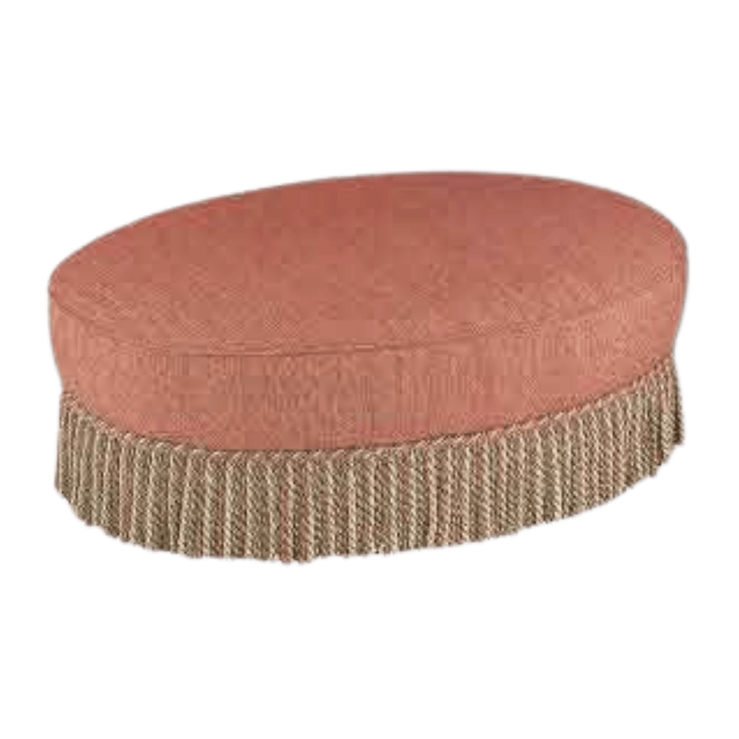 Oval pouffe