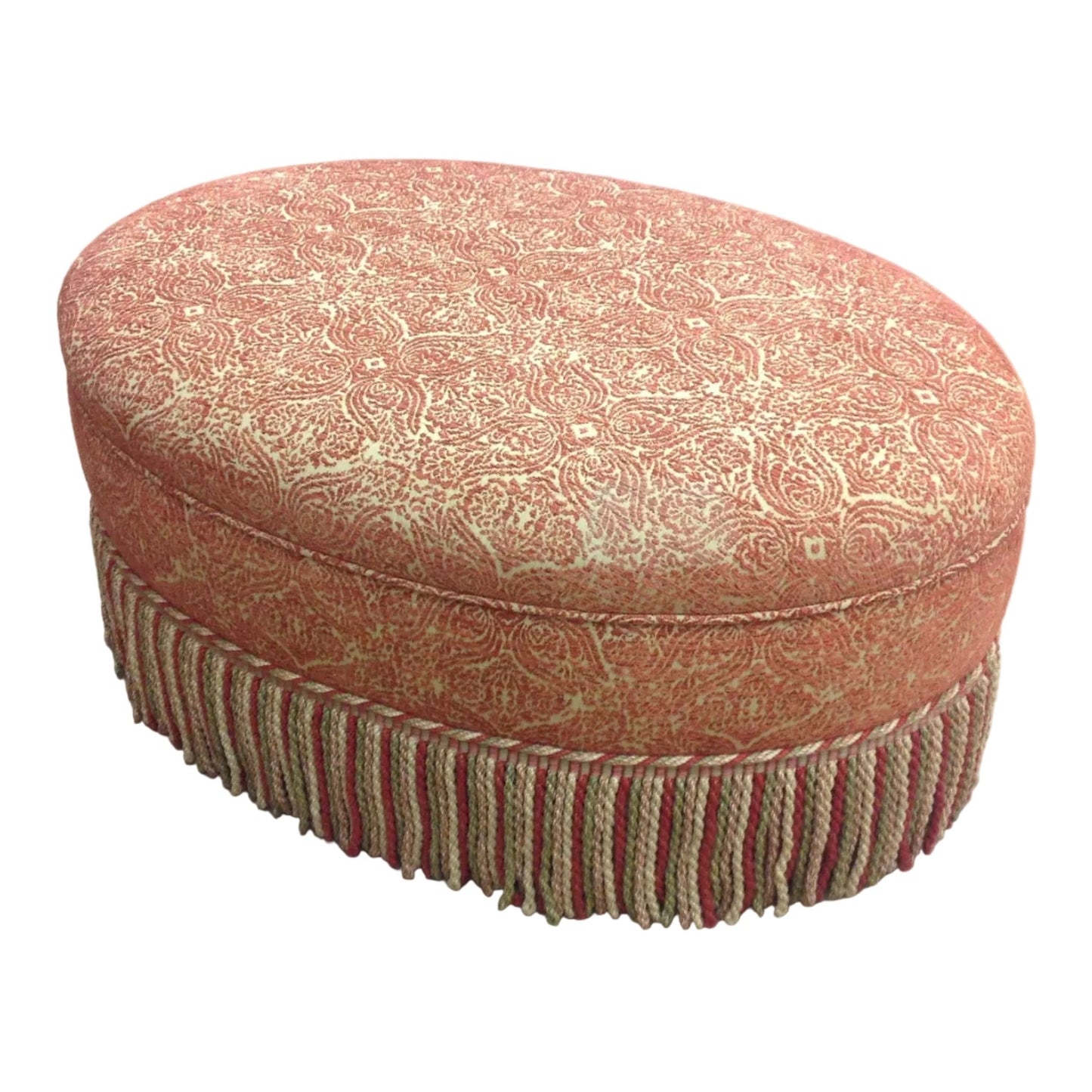 Oval pouffe